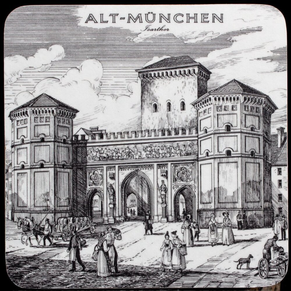 Vintage Alt-München Coasters By Schuberth  Set Of 4 - Picture 4 of 8